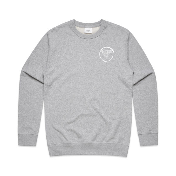 Blended Eatery White Logo - Mens Premium Crew Thumbnail
